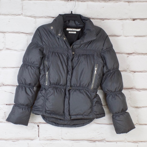 Tommy Hilfiger Jackets & Blazers - Tommy Hilifiger Fitted Gray Down Jacket Size XS